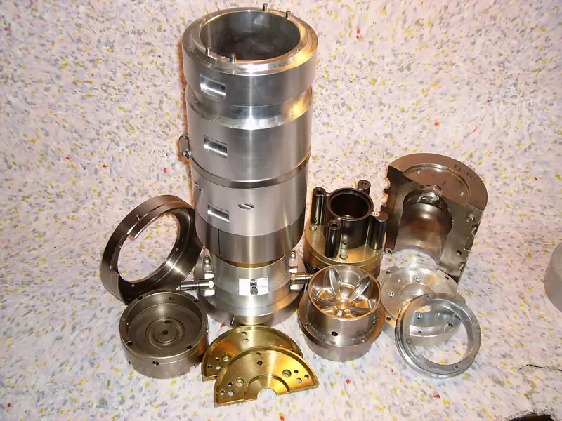 Machined metal parts from the JWB East Tamaki shop floor